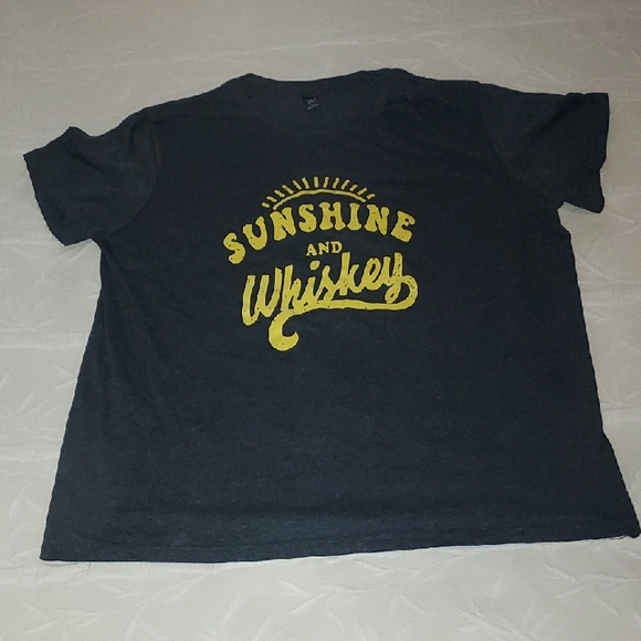 SHEIN Tops - Shein Sunshine and Whisky Tee Shirt